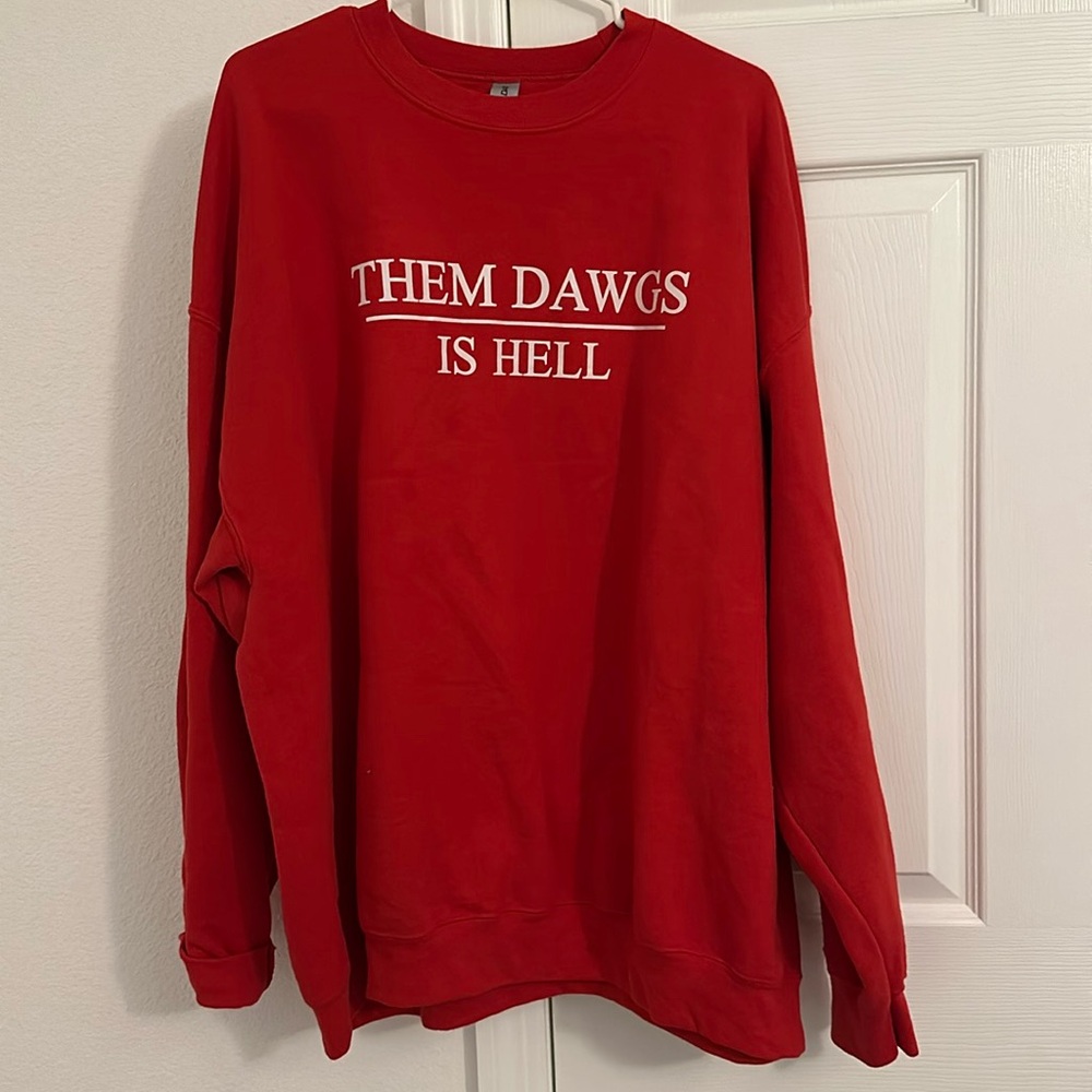 UGA Georgia Dawgs “them dawgs is hell” sweatshirt 2XL